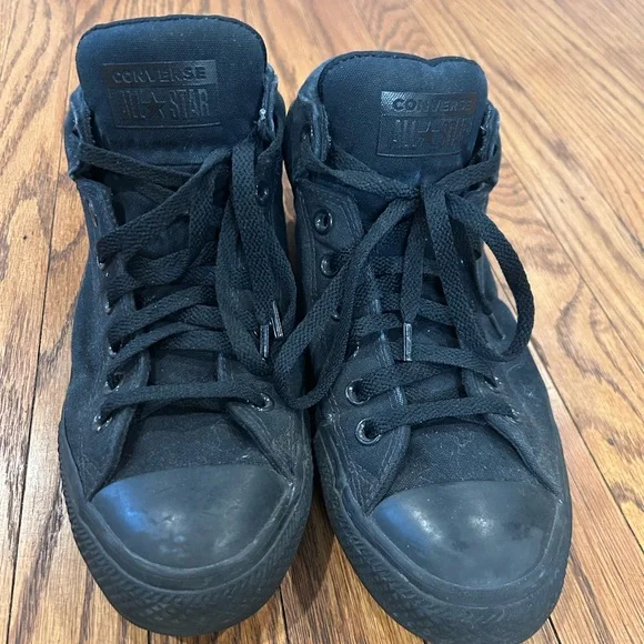 Black High-Top Street Sneaker - Mens 10 - Picture 7 of 11